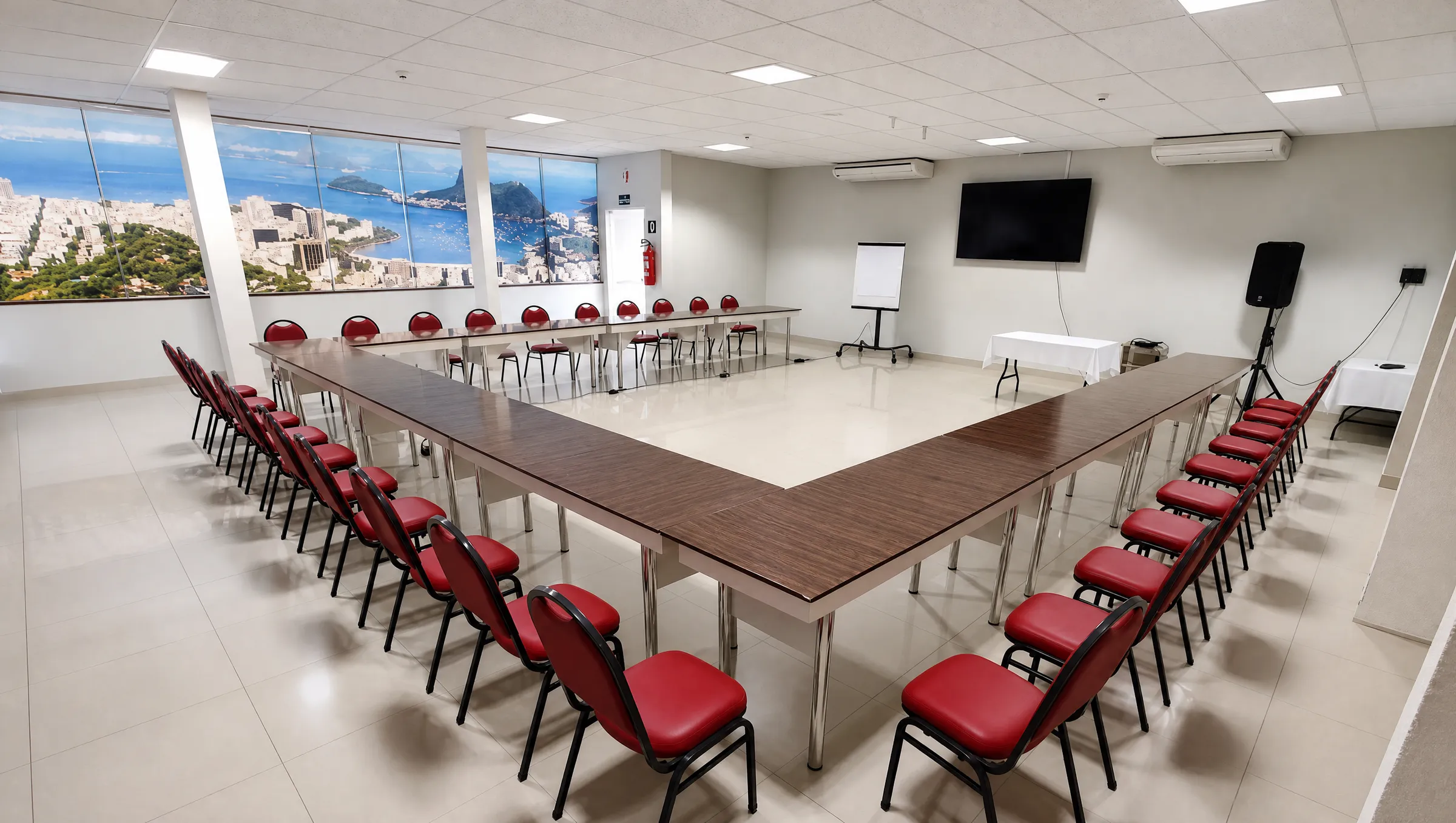 Sala de reuniões do Tezla Hotel